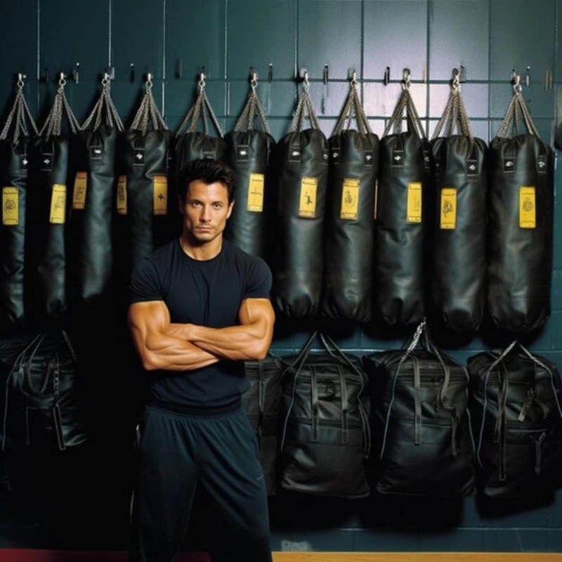 LIFE FIT 6 ft punching bag, ideal for home gym workouts.