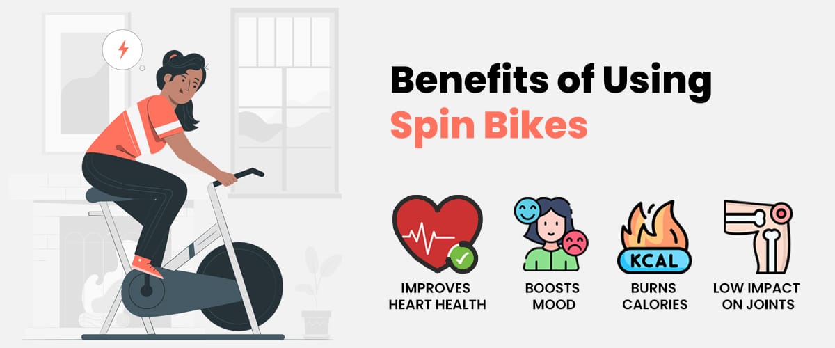 LIFE FIT spin bike showcasing the benefits of indoor cycling for fitness.