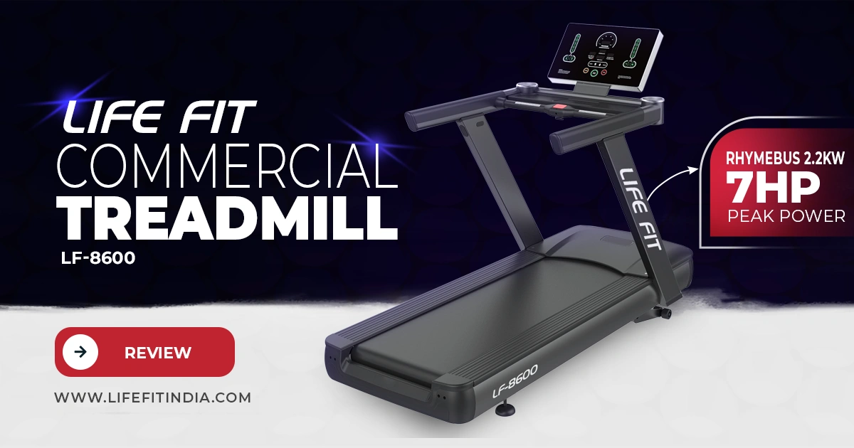 LIFE FIT LF-8600 commercial treadmill featured in performance review