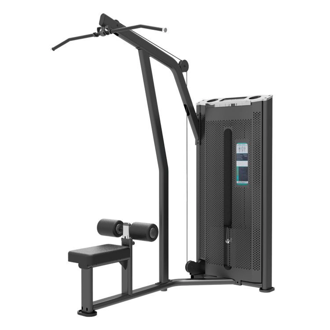 LIFE FIT Alpha Lat Pulldown Machine for back workouts. Seated cable pulldown exercise equipment.
