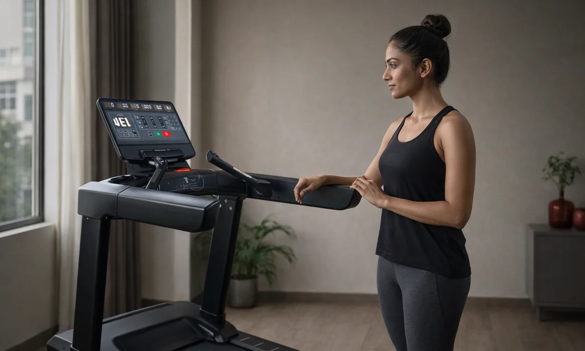 LIFE FIT treadmill featured in a guide to finding the best home treadmill in India.