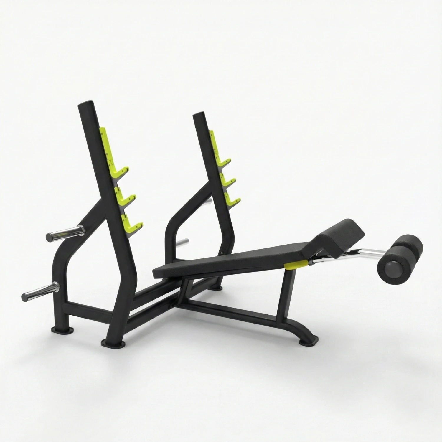LIFE FIT Alpha Series Olympic Decline Bench LF-1253 for chest workouts.
