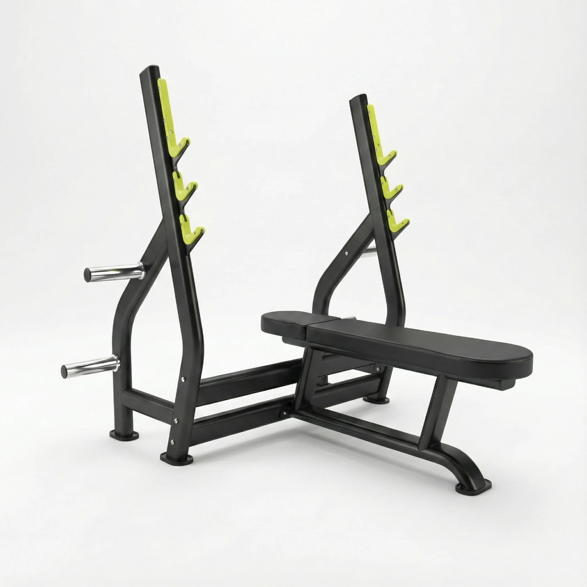 LIFE FIT Alpha Series Olympic Flat Bench LF-1251 for chest workouts. Commercial grade weight bench.